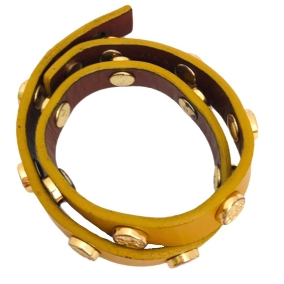 TORY BURCH • Double Wrap Logo Bracelet - Picture 3 of 9